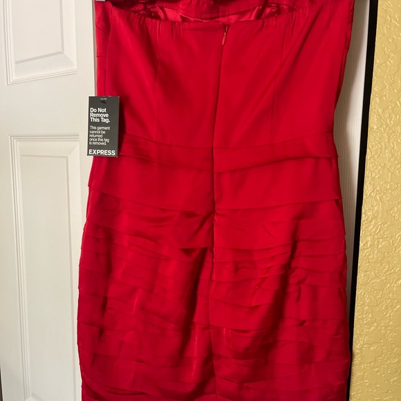 EXPRESS Mini Satin Cocktail Dress - Picture 3 of 4